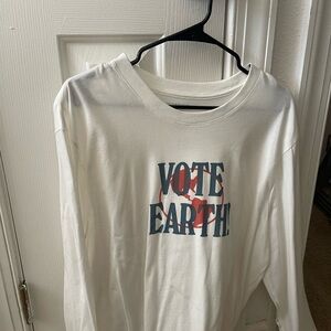 Outerknown White Long Sleeve Tee